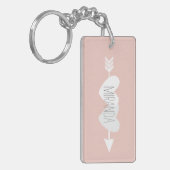 Zwei Herz-Schlüsselring Schlüsselanhänger (Vorderseite links)