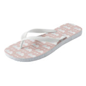 Zwei Herz spiegelt Flops Badesandalen (Schrägansicht)