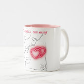 Zwei Herz-Tasse-A-Sip Liebe Zweifarbige Tasse (VorderseiteRechts)