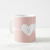 Zwei Herz-Tasse Kaffeetasse (Vorderseite Links)