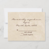 Zwei Herzen als ein Dankeschön Notizen beigetreten Einladung (Rückseite)