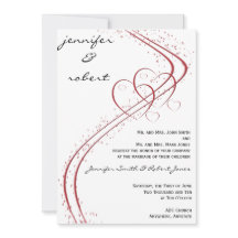 Zwei Herzen als eine Einladung