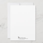 Zwei Herzen als eine Einladung (Rückseite)