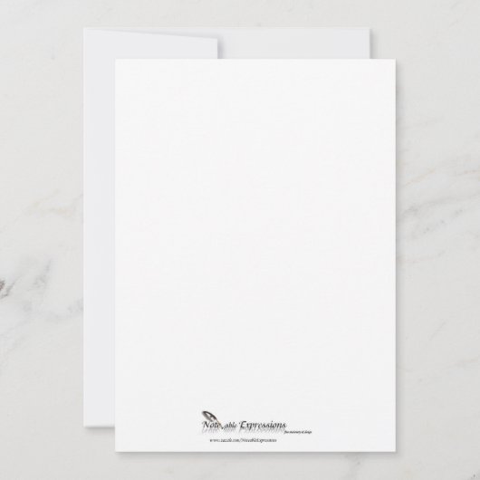 Zwei Herzen als eine Einladung (Rückseite)