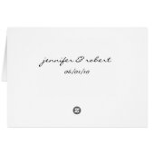 Zwei Herzen als eine Tischnummerkarte (Rückseite Horizontal)