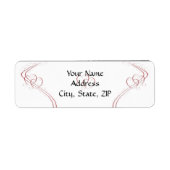 Zwei Herzen als eins in Rot und Weiß (Vorne)