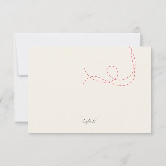 Zwei Herzen Ankündigung Datum freihalten (Rückseite)