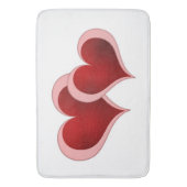Zwei Herzen Badematte (Vorderseite Vertikal)