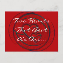 Zwei Herzen, die wie ein Schlag schlagen