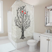 Zwei Herzen Duschvorhang (Beispiel)