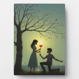 Zwei Herzen, ein Leben - ein Valentinstag. Fotoplatte