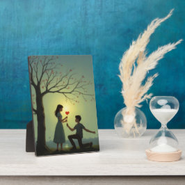 Zwei Herzen, ein Leben - ein Valentinstag. Fotoplatte