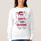 Zwei Herzen ein Weihnachten Sweatshirt (Vorderseite)
