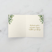 Zwei Herzen, eine Liebe afroamerikanisches Paar Karte (Innenseite)