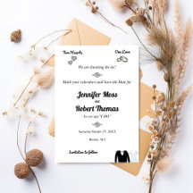 Zwei Herzen, eine Liebe, die Krawatte Save the Dat