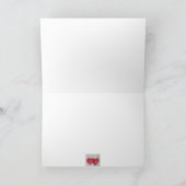 Zwei Herzen eine Liebe-Gruß-Karte Karte (Innenseite)