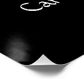 Zwei Herzen eine Liebe Hochzeitsgeschenk Tisch Pos Poster (Ecke)