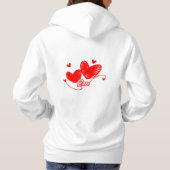 💕 ❤️ zwei Herzen, eine Liebe ❤️ 💕 Hoodie (Rückseite)