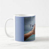 Zwei Herzen eine Liebe Kaffeetasse (Links)