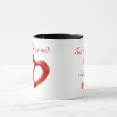 Zwei Herzen, eine Liebe Tasse (Zentrum)