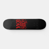 ZWEI HERZEN, Eine LIEBE Valentinstag Geschenk Skateboard (Horizontal)
