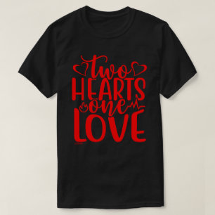 ZWEI HERZEN, Eine LIEBE Valentinstag Geschenk T-Shirt