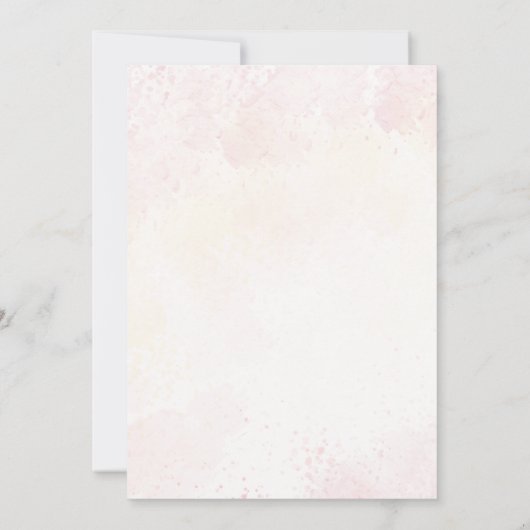 Zwei Herzen eine Reise einfache Hochzeit Einladung (Rückseite)