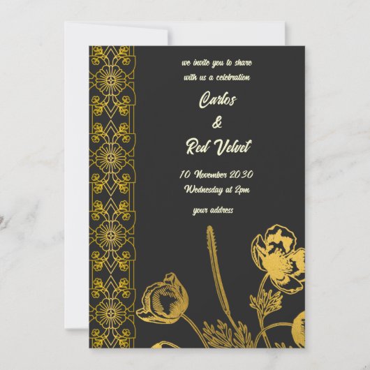 Zwei Herzen, eine Reise Einladung (Vorderseite)