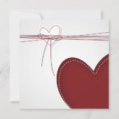 Zwei Herzen Einladung (Vorderseite)