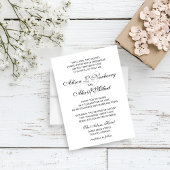 Zwei Herzen Elegante Script Hochzeit Einladung