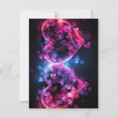 Zwei Herzen Feiertagskarte (Vorderseite)