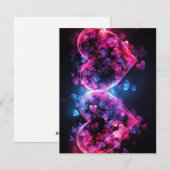 Zwei Herzen Feiertagskarte (Vorne/Hinten)