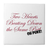 Zwei Herzen Fliese (Vorderseite)