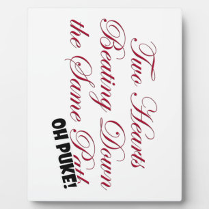 Zwei Herzen Fotoplatte