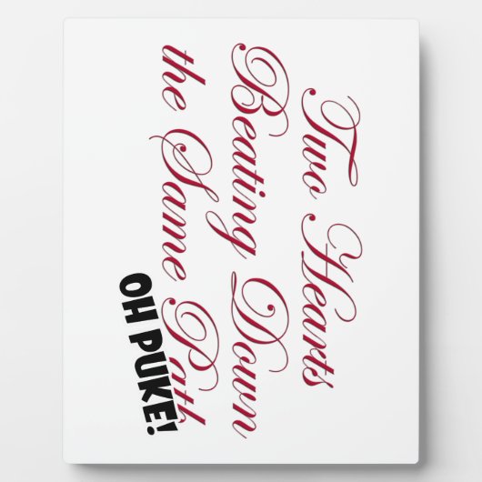 Zwei Herzen Fotoplatte (Vorderseite)