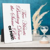 Zwei Herzen Fotoplatte (Seite)