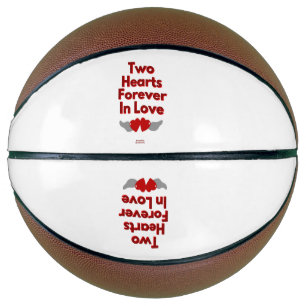 Zwei Herzen für immer in Liebe Basketball