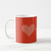 Zwei Herzen geknotet Kaffeetasse (Links)