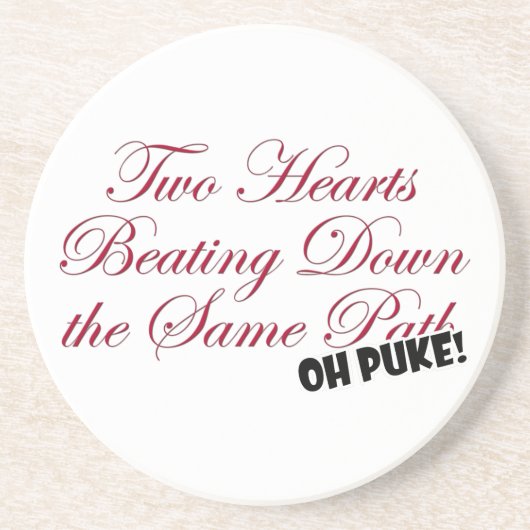 Zwei Herzen Getränkeuntersetzer (Vorne)