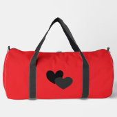 Zwei Herzen groß Duffle Bag (Vorderseite)