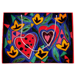 Zwei Herzen Große Geschenktüte