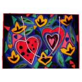 Zwei Herzen Große Geschenktüte (Rückseite)