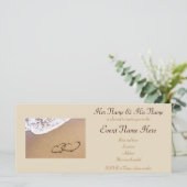 Zwei Herzen im Sand (Stehend Vorderseite)