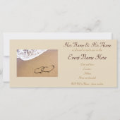 Zwei Herzen im Sand (Vorderseite)