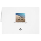 Zwei Herzen im Sand (Rückseite Horizontal)