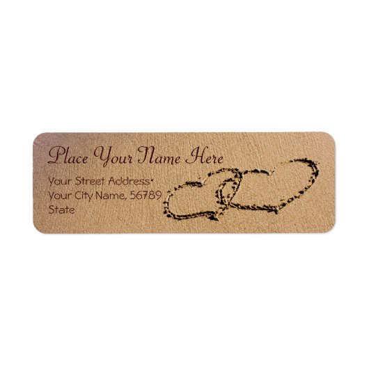 Zwei Herzen im Sand (Vorne)