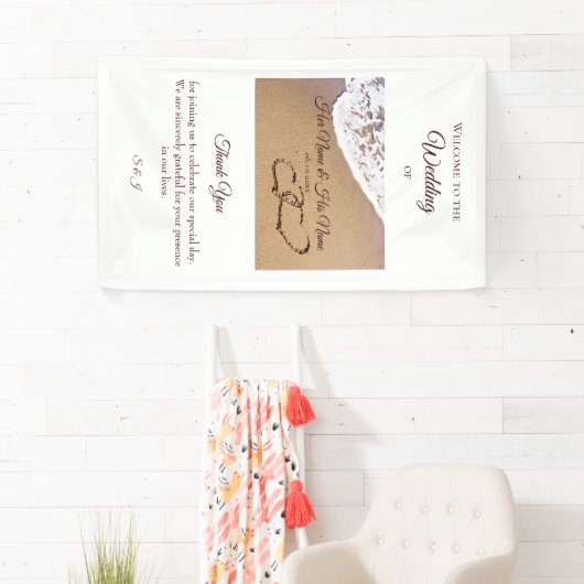 Zwei Herzen im Sand Banner (Insitu)