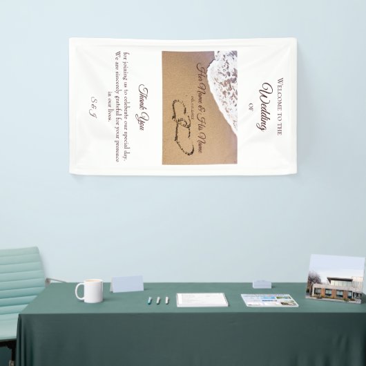 Zwei Herzen im Sand Banner (Messeveranstaltung)