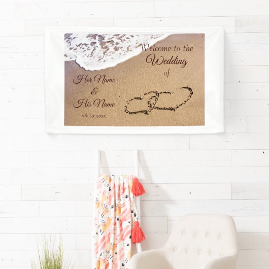 Zwei Herzen im Sand Banner (Insitu)