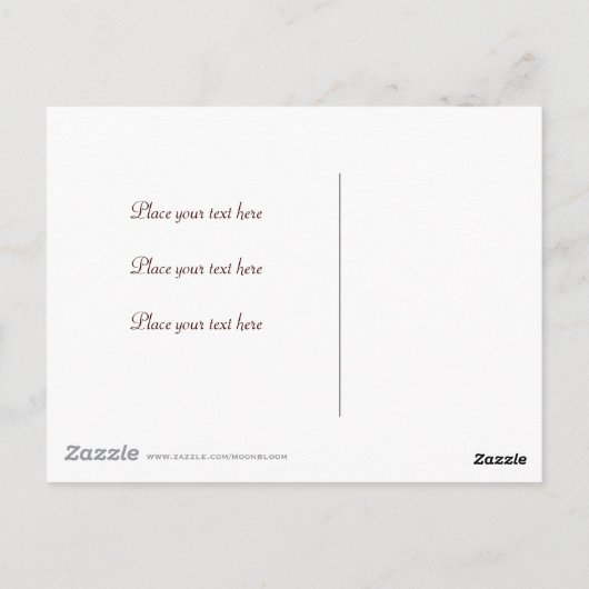 Zwei Herzen im Sand Postkarte (Rückseite)